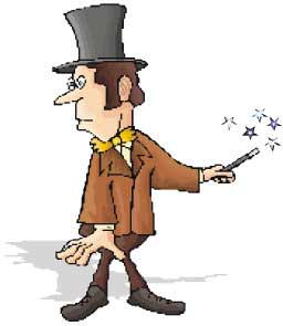Un dessin d'un magicien en Ille-et-Vilaine