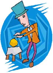 Magicien en dessin